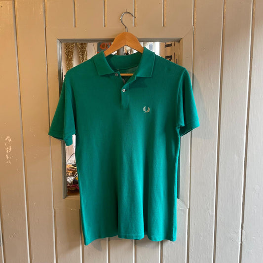 1980s Turquoise Green Fred Perry Polo Shirt