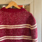 Vintage 60s/70s Maroon Red Knitted British Jumper