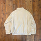 1970s 1980s White Towelling Unusual Button Up 'TopShop' Jacket Coat'