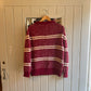 Vintage 60s/70s Maroon Red Knitted British Jumper