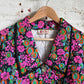 1970s Floral Padded House Coat Jacket