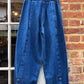 1970s Blue Denim Unusual Pop Trousers