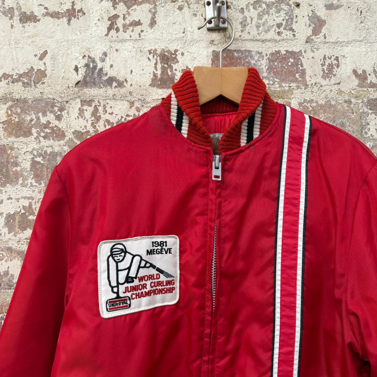 1970s Red Racing Padded Jacket