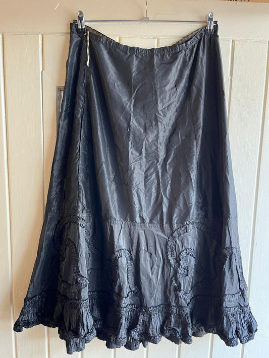 1890s Victorian Black Skirt