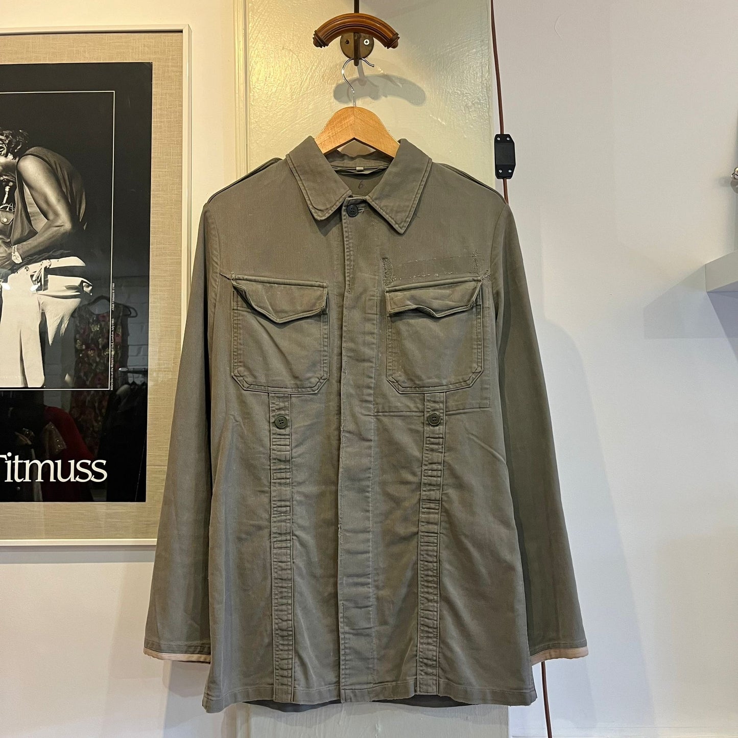 1970s Grey German Military Work Style Jacket