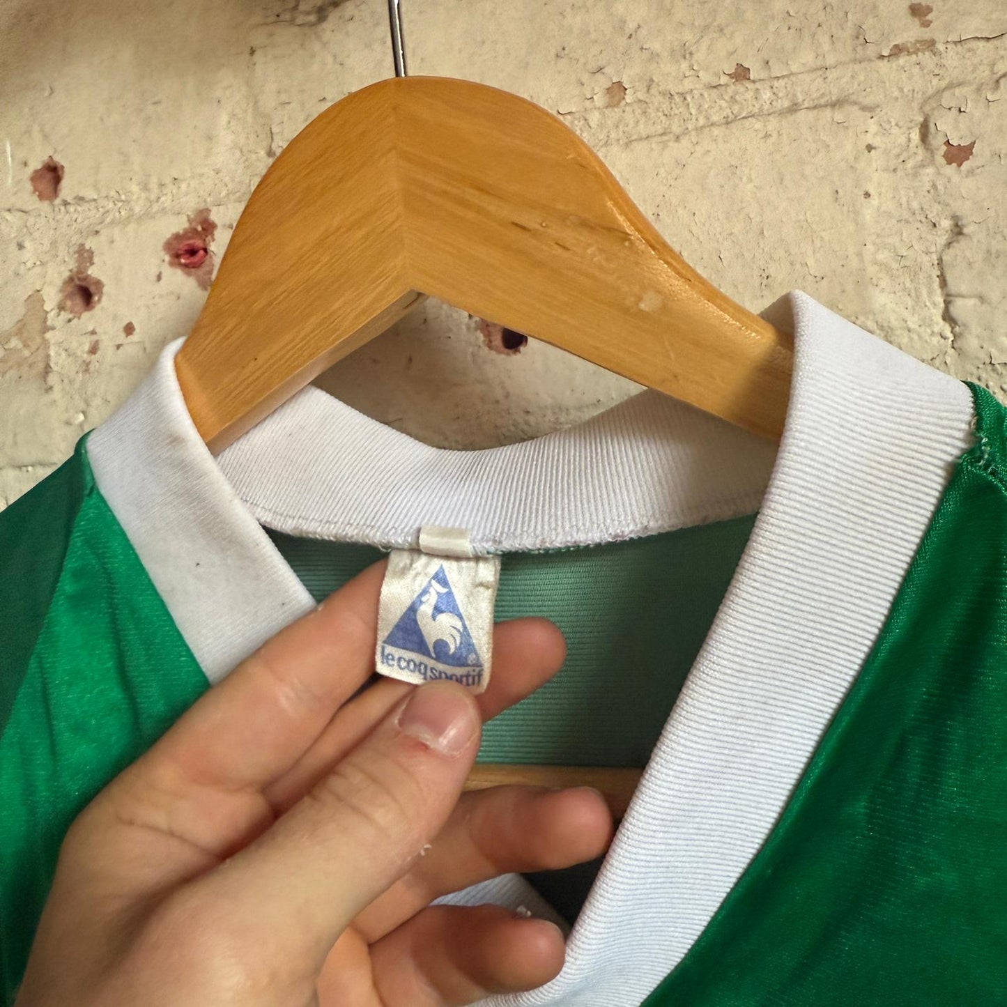 1970s Green Le Coq Sportif Football T-Shirt