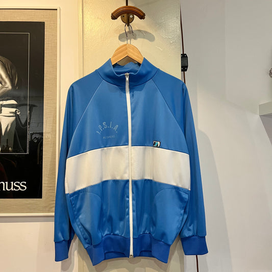 1980s Baby Blue Zip up Track Top