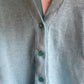 1970s Baby Blue Knitted Cardigan Jumper