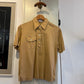 1970s Mustard Yellow Short Sleeve Polo Shirt