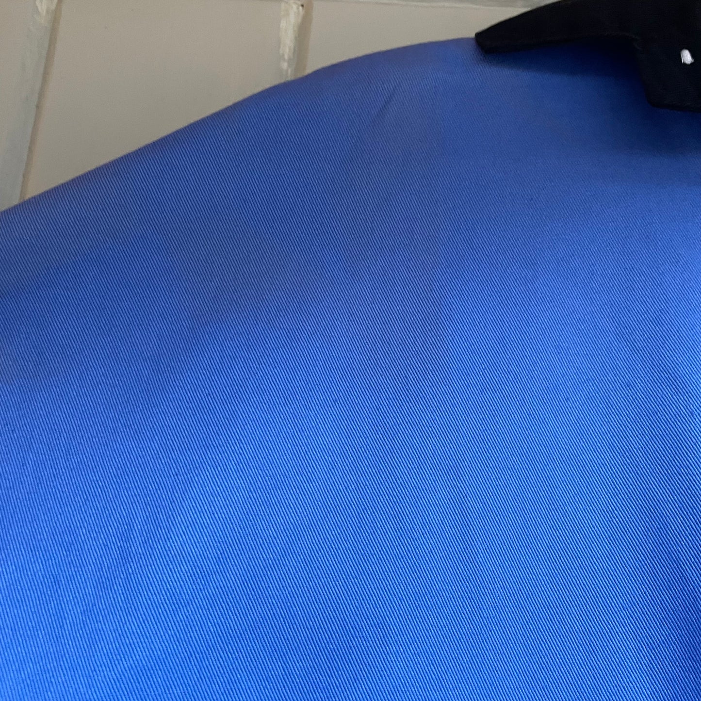 1980s Blue and Black Hockey Check Panel Tailored Rugby Shirt
