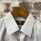1970s White Cotton BHS Button Up Shirt