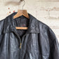 1990s Black Leather Bronx Zip Jacket