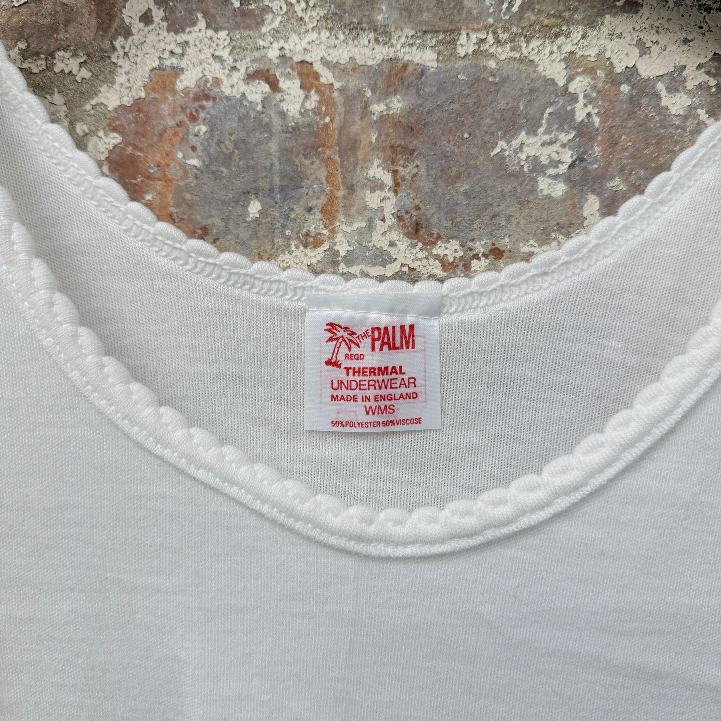 1960s White Vest Top