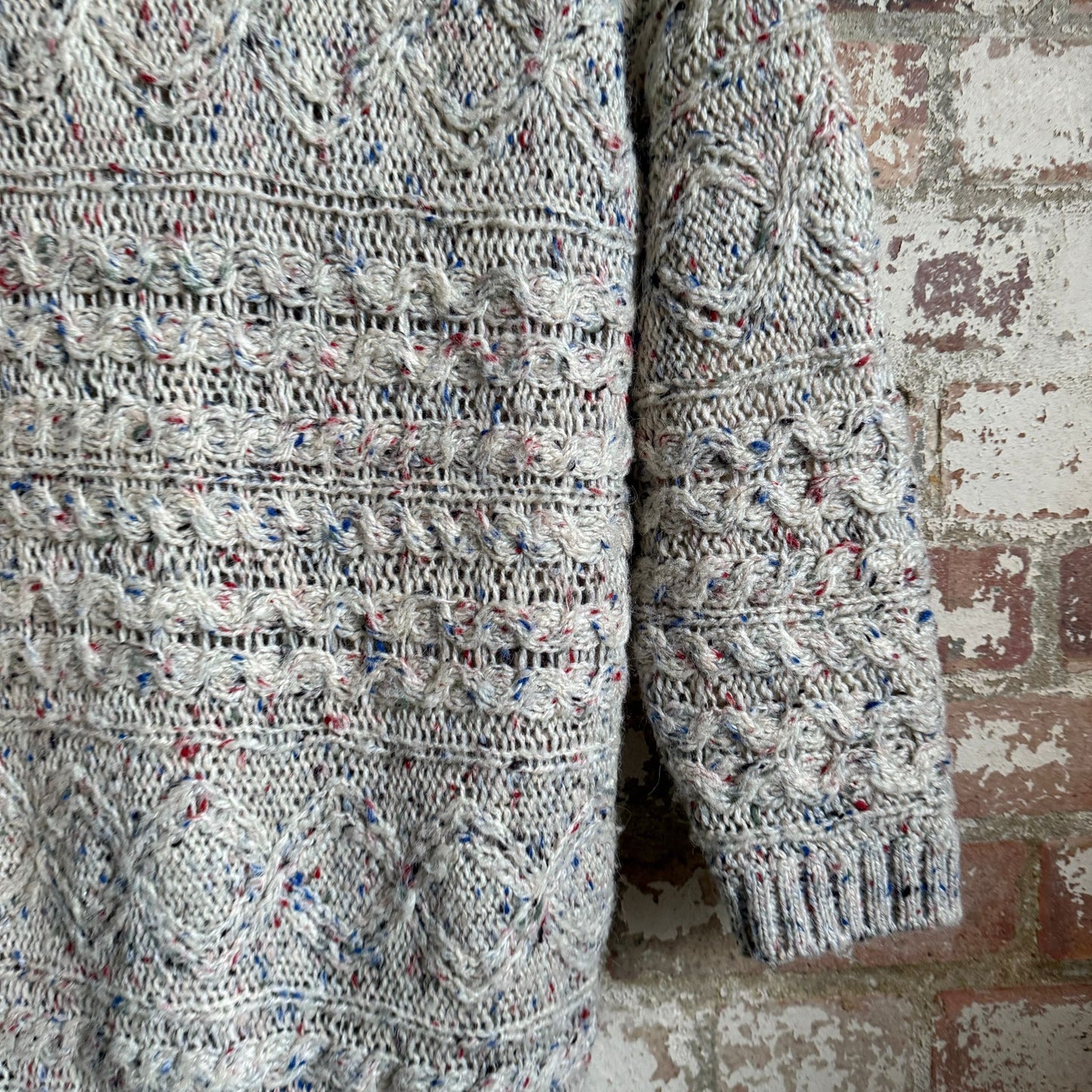 1980s Grey Knitted French Connection Jumper