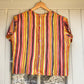 Unique Satin Stripe Top