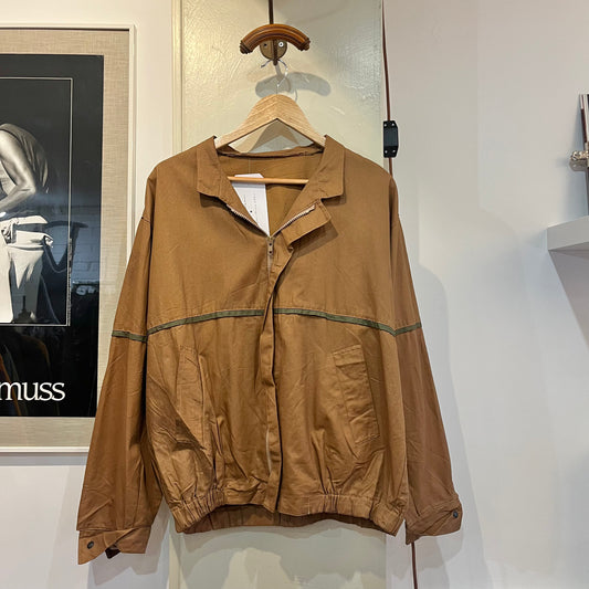 1970s Brown Lightweight Zip Up Jacket