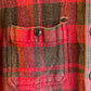 1990s Red Ralph Lauren Checked Over Shirt