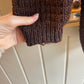 1960s Brown Knitted Buttoned Cardigan Jumper