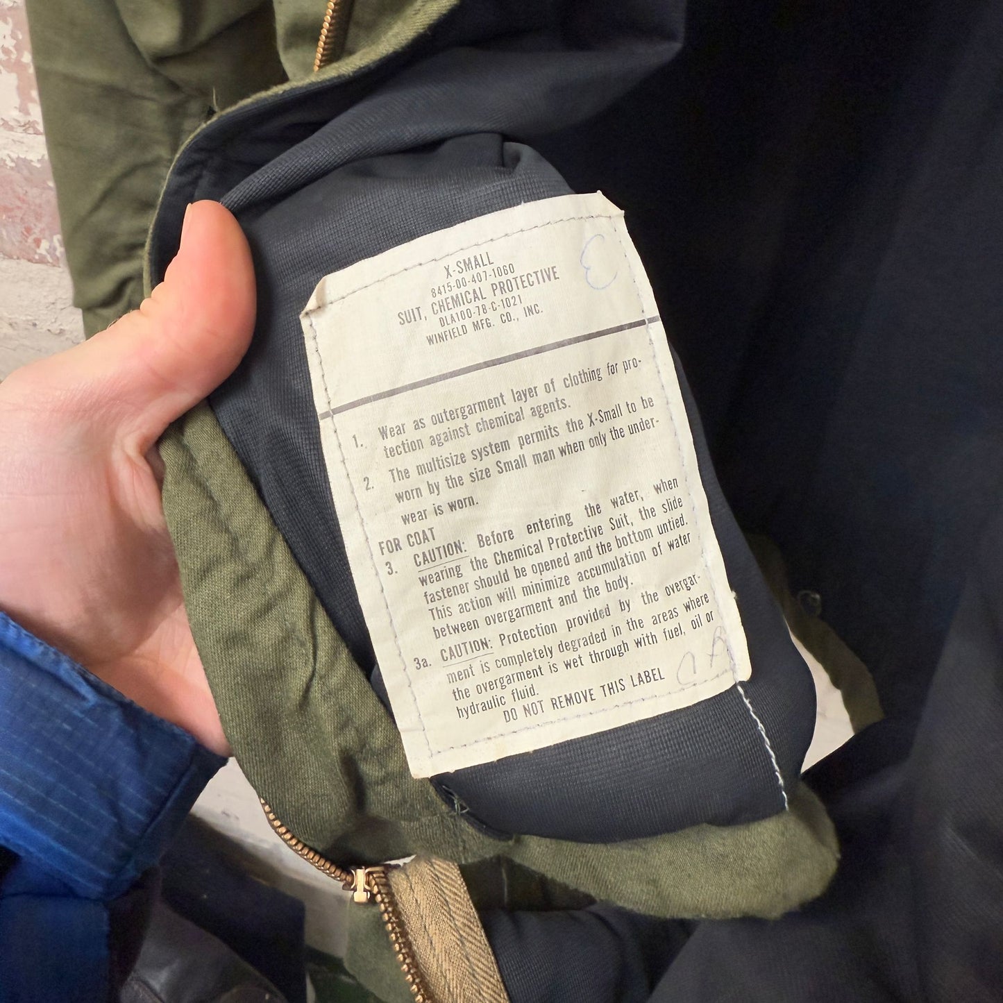 1970s Green US Military Chemical Jacket