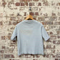 1970s Purple and Blue Boat Neck Top