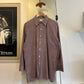 1970s European Patterned Button Up Shirt