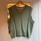 1980s Green Wool Knitted Tank Top Vest