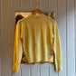 1950s Yellow Ribbed British Knitted Jumper