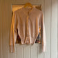 1950s Beige Knitted Button Up Cardigan Jumper