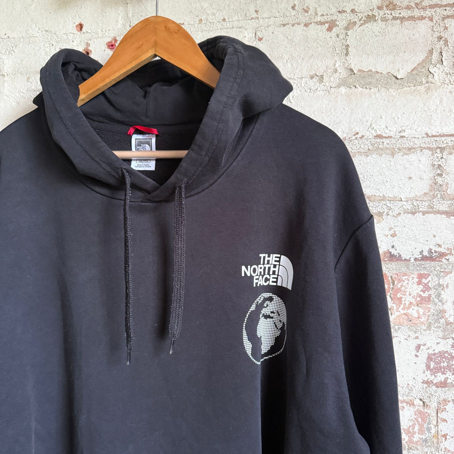 2000s Black TNF Graphic Hoodie Jumper