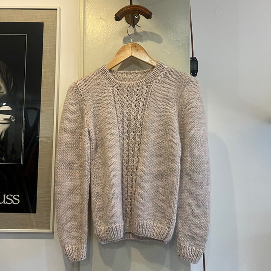1970s Beige Wool Knitted Jumper