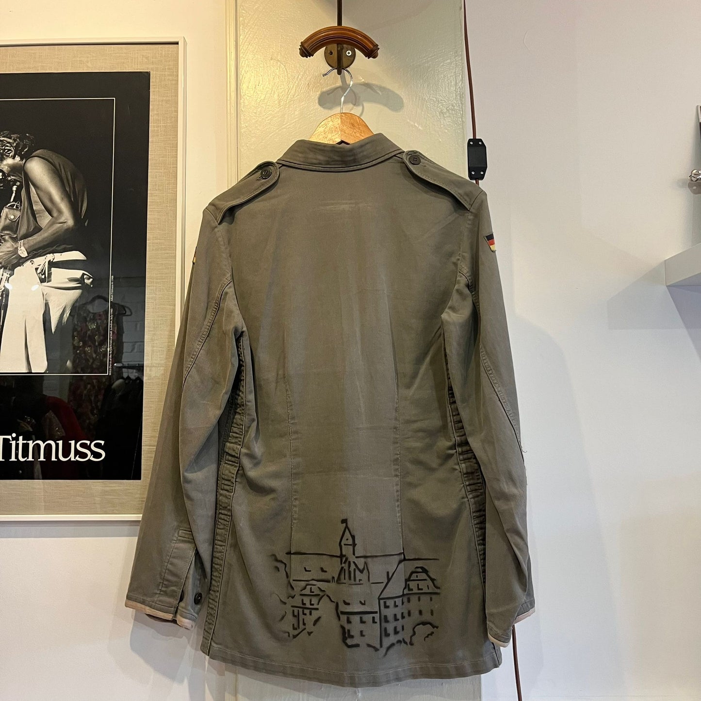 1970s Grey German Military Work Style Jacket