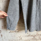 1980s Unusual Italian Grey Wool Button Smock Shirt