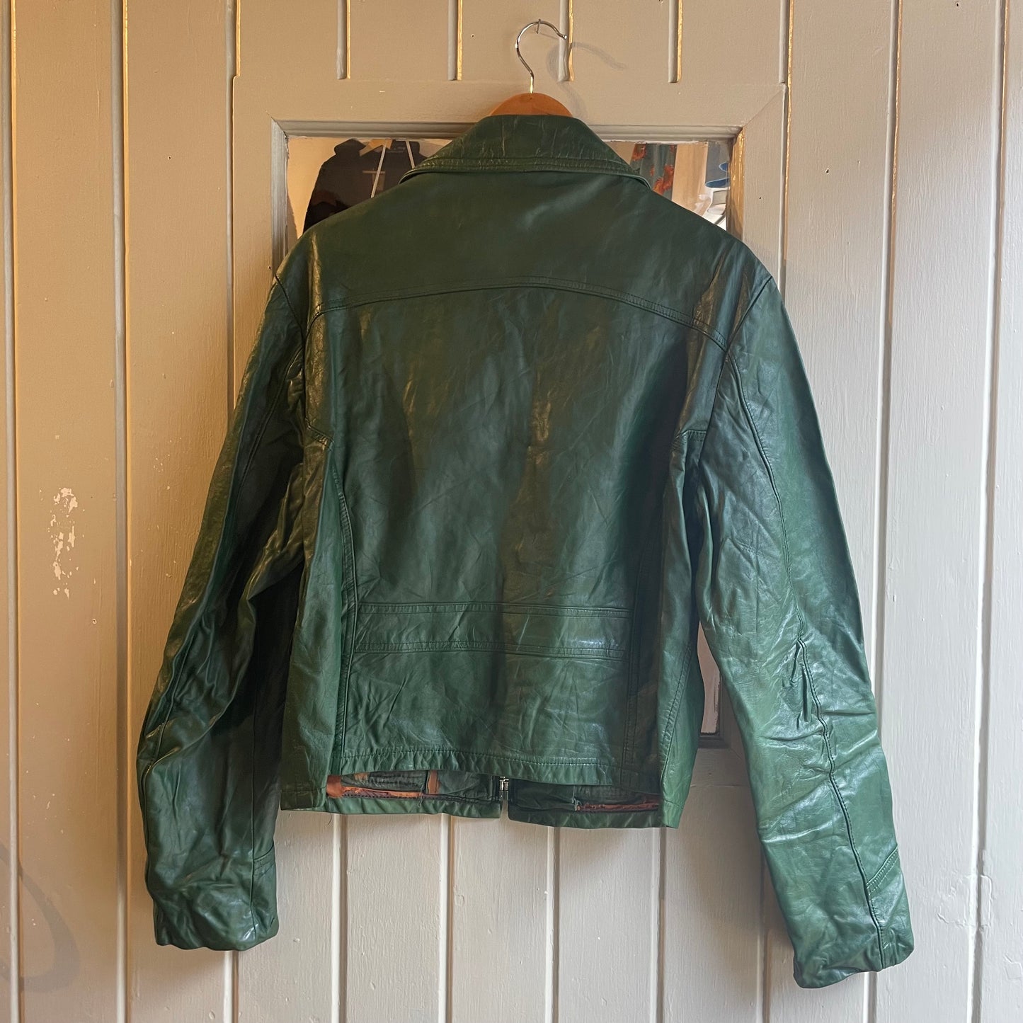 1970s Green Leather Jacket