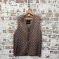1940s British Satin Quilt Gilet Jacket