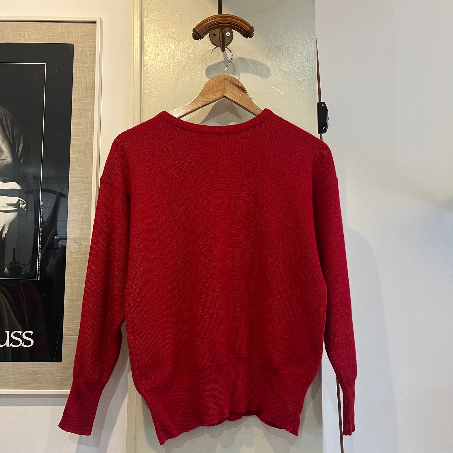 1980s Knitted Red Mondi Jumper