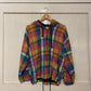 1970s Multi Coloured Zip Up Cotton Hoodie