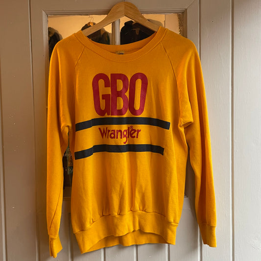 1970s Yellow Wrangler Graphic Sweatshirt