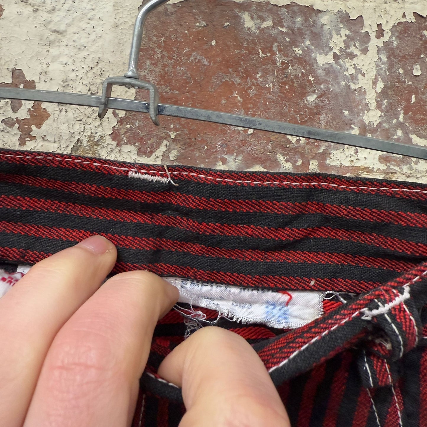 1960s British Red Stripe Work Trousers
