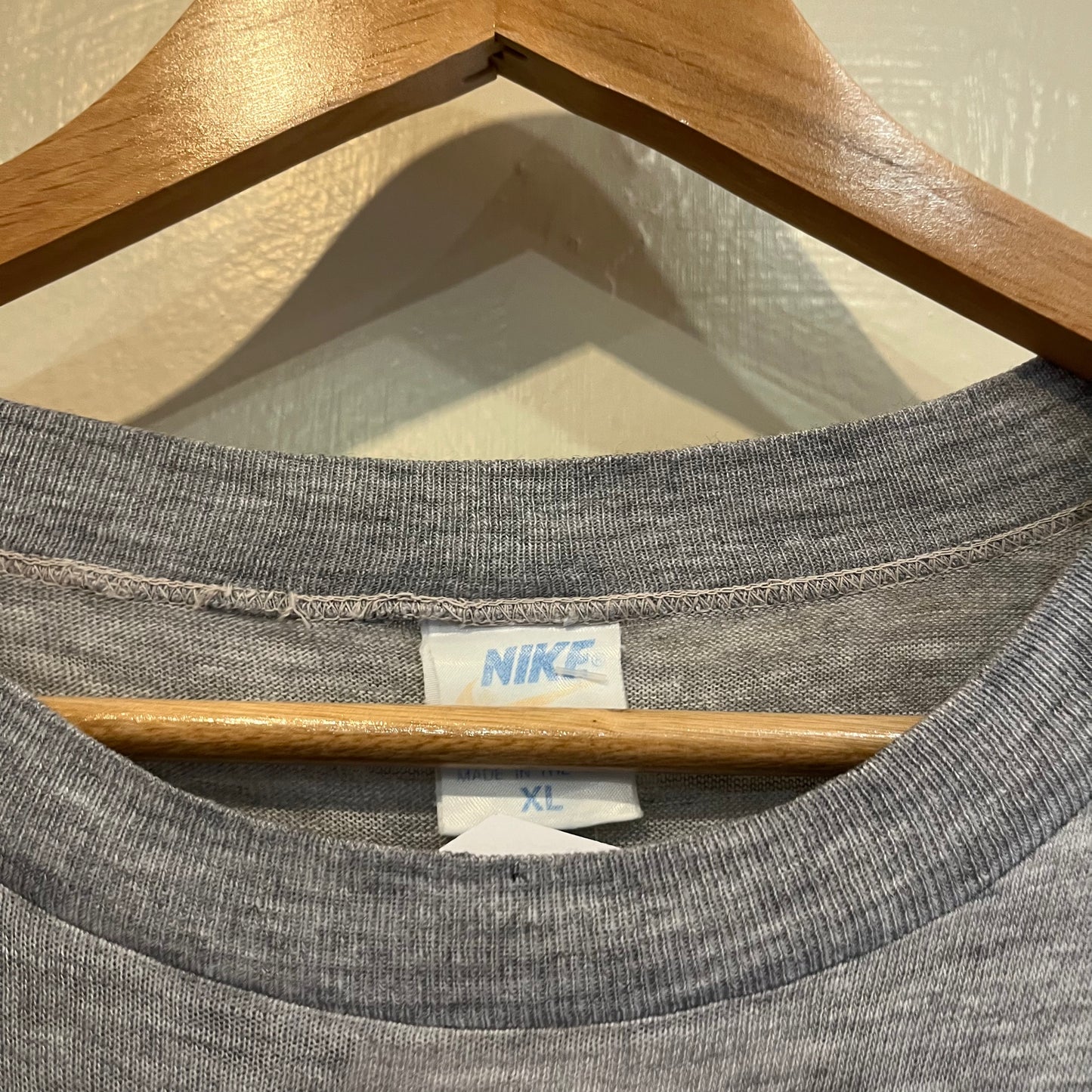 1970s Grey Paper Thin Nike Graphic T-shirt