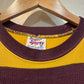1960s Maroon and Mustard rayon Sports T-Shirt