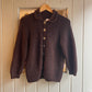 1960s Brown Knitted Buttoned Cardigan Jumper