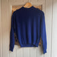 1960s Navy Knitted Round Neck Jumper