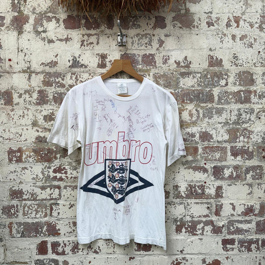 1980s Rare England Football Umbro Graphic T-shirt