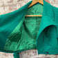 1970s Green Biker Style Cropped Jacket