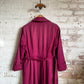 1940s Maroon CC41 Gaberdine Mac Jacket
