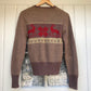 1940s Brown Winter Knit Jumper