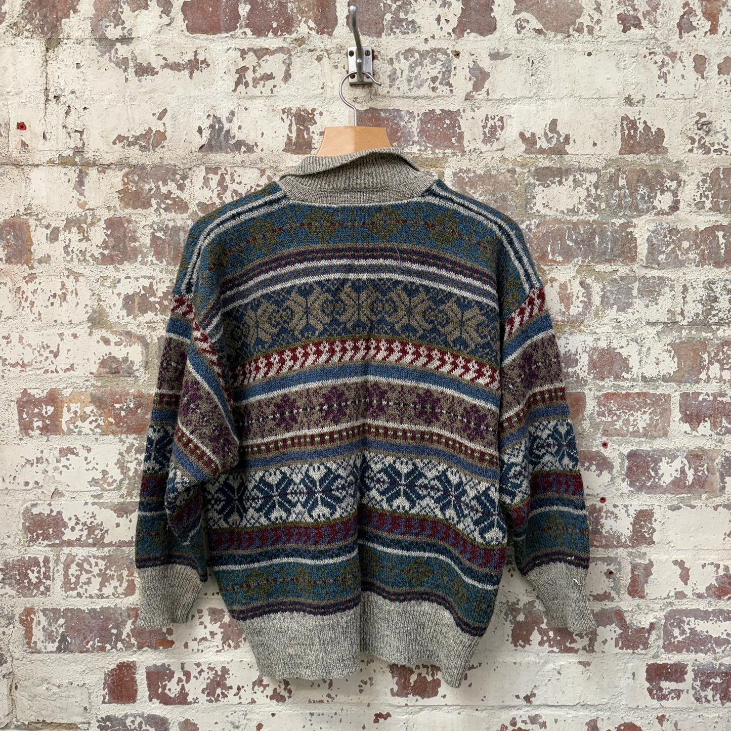 1970s French Connection Knitted Button Up Jumper