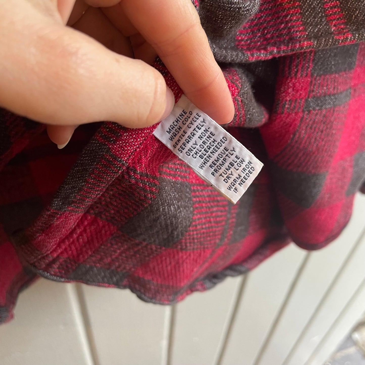 1990s Red Ralph Lauren Checked Over Shirt