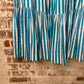 1980s Blue Striped Laura Ashley Cotton Skirt