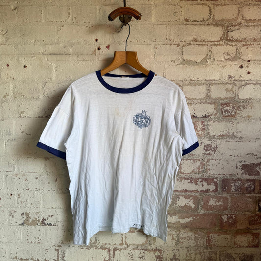 1970s White Champion US Military Naval Academy T-shirt